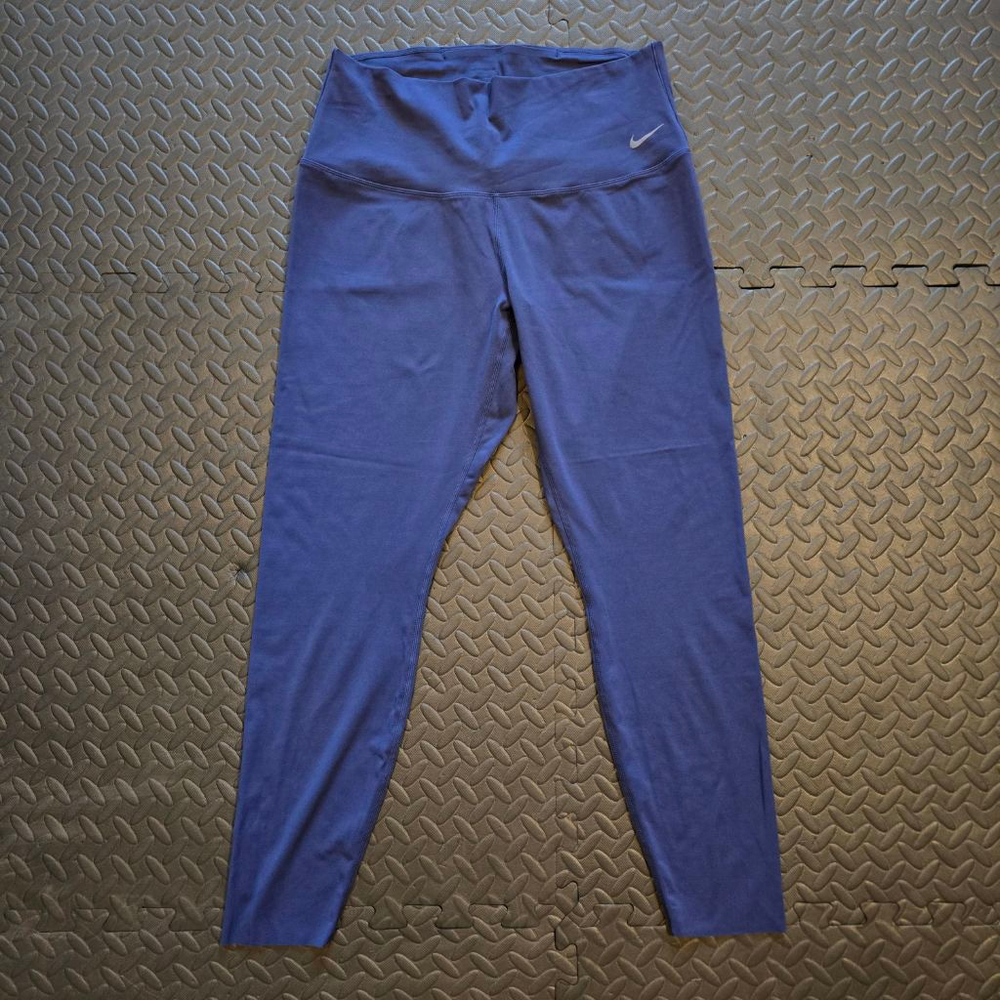 Women's Nike Blue Dri-FIT InfinaSoft High Rise 7/8 Leggings L